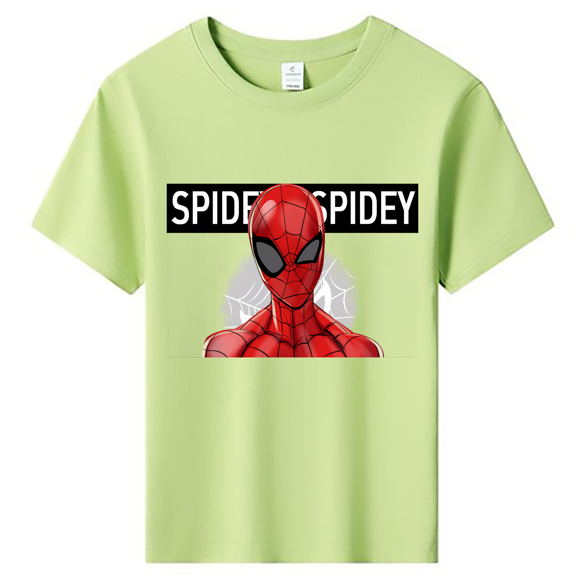 （画像用） Spider Man スパイダーマン 綿100％キッズTシャツ（フロントプリント）